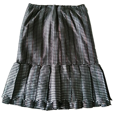 Pre-owned Carolina Herrera Silk Skirt