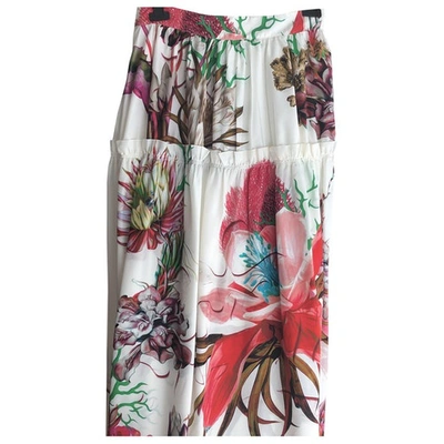Pre-owned Roberto Cavalli Multicolour Silk Skirt