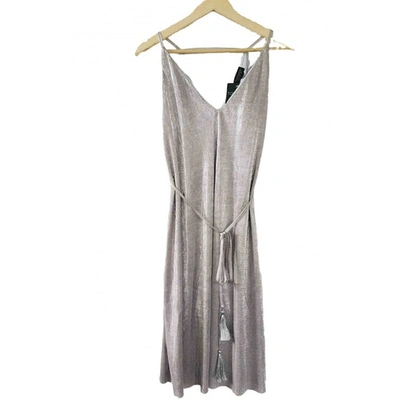 Pre-owned Topshop Tophop  Silver Dress