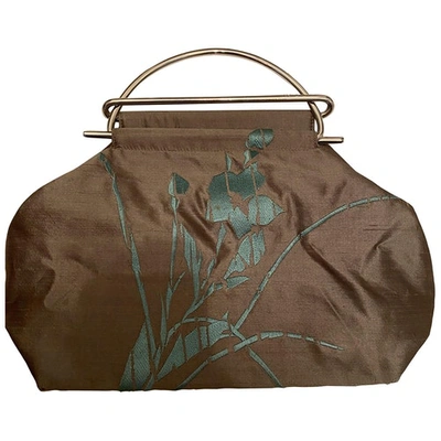 Pre-owned Dkny Silk Handbag In Multicolour