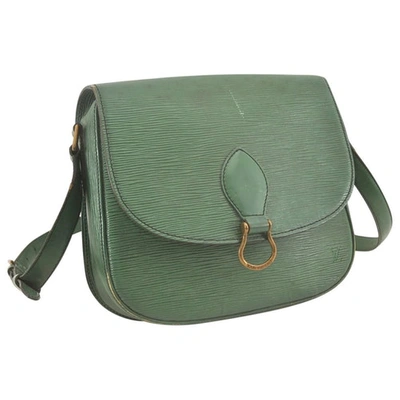 Pre-owned Louis Vuitton Saint Cloud Green Leather Handbag