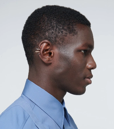 Shop Alexander Mcqueen Chain Ear Cuff In Multicoloured