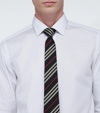 MONSTON条纹真丝领带