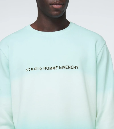 Shop Givenchy Studio Homme Faded Effect Sweatshirt In Green