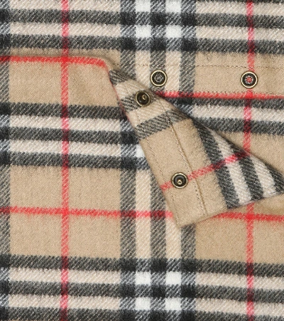 Shop Burberry Vintage Check Cashmere Scarf In Beige