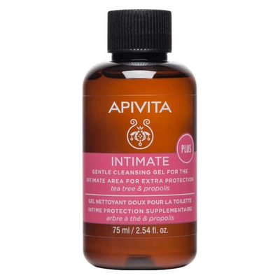 Shop Apivita Gentle Cleansing Gel For The Intimate Area For Extra Protection 75ml