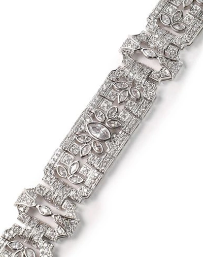 Shop Cz By Kenneth Jay Lane Bracelet In Silver