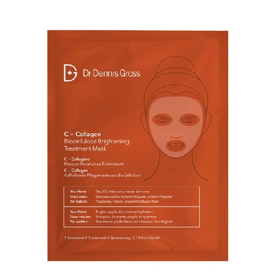 Shop Dr Dennis Gross Skincare C + Collagen Biocellulose Brightening Treatment Mask