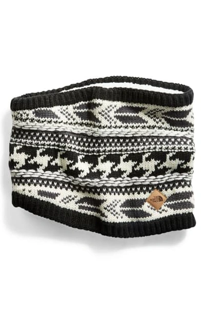 Shop The North Face Knit Infinity Scarf In Weathered Black/vintage White