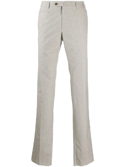 Shop Corneliani Straight-leg Chinos In Neutrals