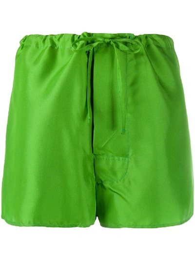 Shop Marni Trim Detail Shorts In Green