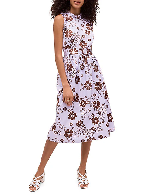 kate spade floral midi dress