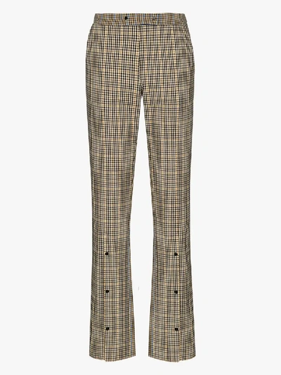 Shop Brøgger Kit Suit Trousers In Brown
