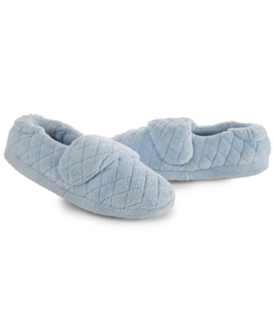 Shop Acorn Women's Adjustable Spa Wrap Slippers Women's Shoes In Baby Blue