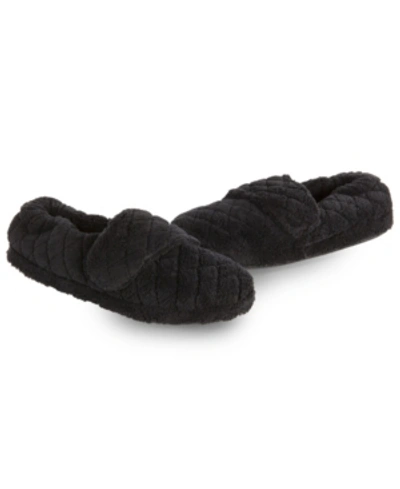 Shop Acorn Women's Adjustable Spa Wrap Slippers In Black