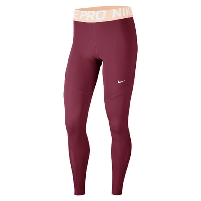 Shop Nike Pro Women's Tights In Red
