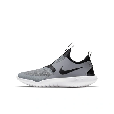 Shop Nike Flex Runner Big Kids' Running Shoes In Cool Grey,white,black