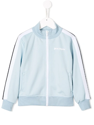 Palm Angels Side Stripe Track Jacket In Blue