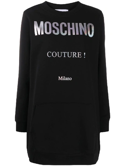 COUTURE LOGO SWEATSHIRT DRESS