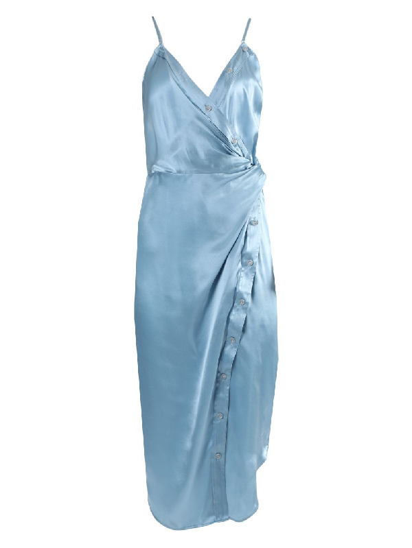 silk cami midi dress