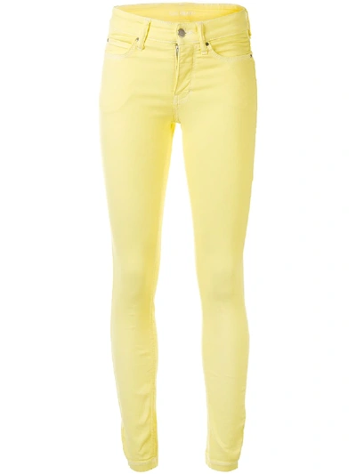 Shop Colombo Halbhohe Skinny-jeans In Yellow