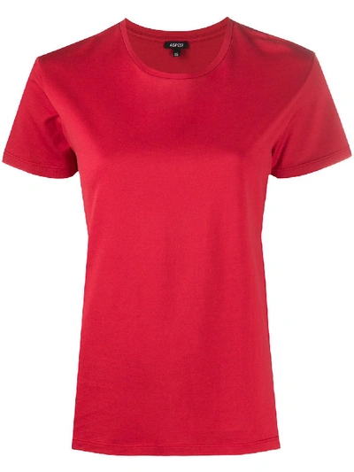 Shop Aspesi Short Sleeved T-shirt In Red