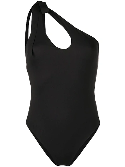 Shop Zimmermann Empire Teardrop Swimsuit In Black