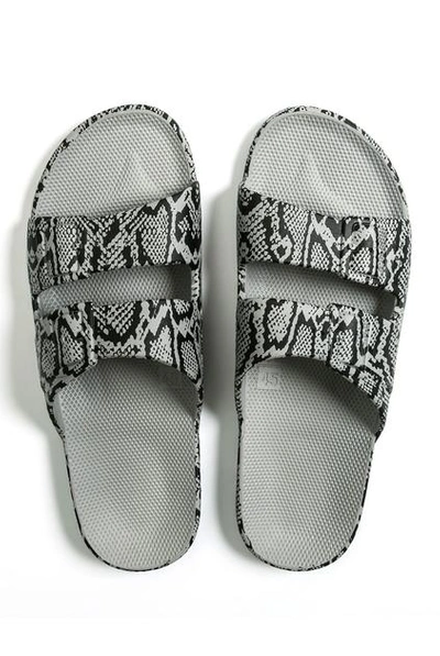 Shop Freedom Moses Cobra Grey Slides