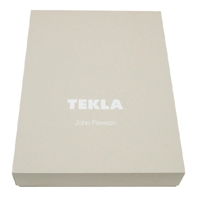 Shop Tekla Grey John Pawson Edition Mohair Blanket In Natural Gre