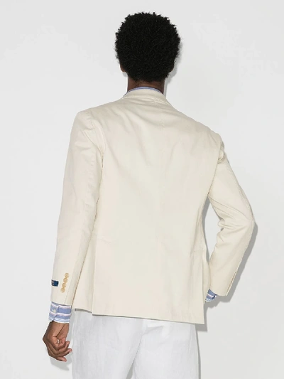 Shop Polo Ralph Lauren Neutrals Garment Dyed Blazer