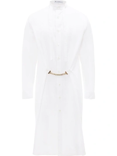 Shop Jw Anderson Chain-detail Tunic Shirt In White