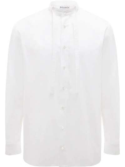 Shop Jw Anderson Grandad Neck Tie Shirt In White