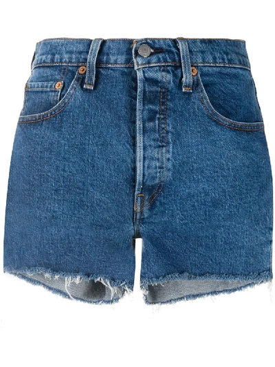 Shop Levi's 501 Original Denim Shorts In Blue