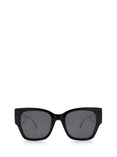 Shop Dior 30montaigne1 Black Sunglasses In 807/2k