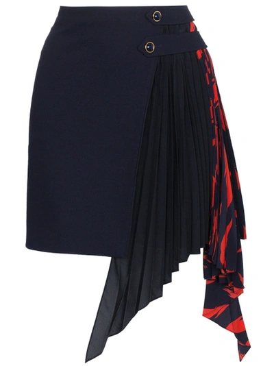 Shop Givenchy Pleated Godet Mini Skirt