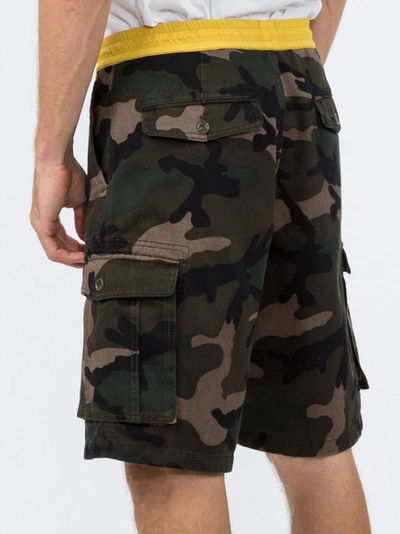 Shop Valentino Camouflage Shorts