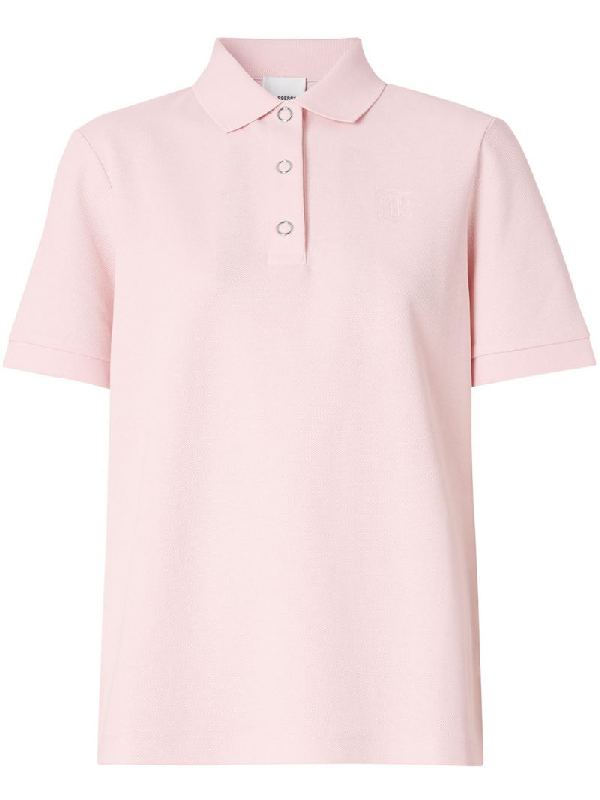 pink burberry polo shirt