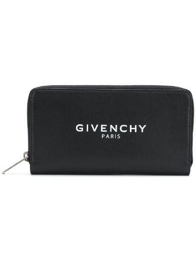 Shop Givenchy Leather Wallet In Black