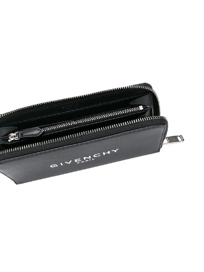 Shop Givenchy Leather Wallet In Black