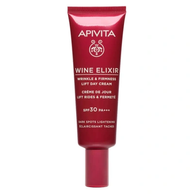 Shop Apivita Wine Elixir Wrinkle And Firmness Lift Day Cream Dark Spots Lightening Spf30 40ml