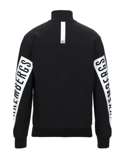 Shop Bikkembergs Man Sweatshirt Black Size S Cotton, Elastane