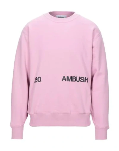 Shop Ambush Man Sweatshirt Pink Size 3 Cotton