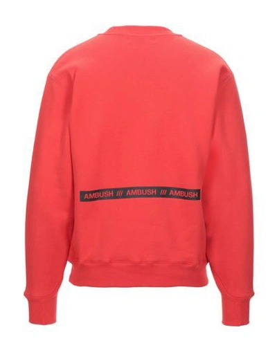 Shop Ambush Man Sweatshirt Red Size 3 Cotton