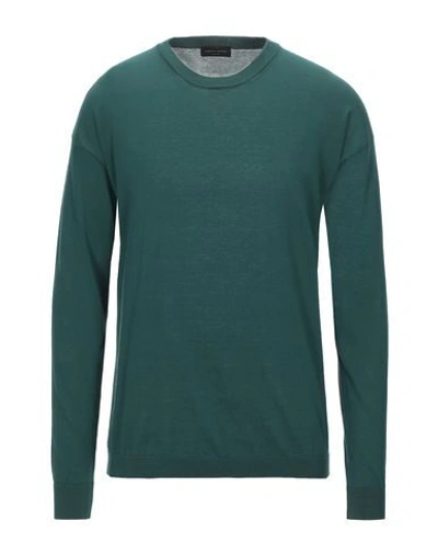 Shop Roberto Collina Man Sweater Green Size 44 Cotton