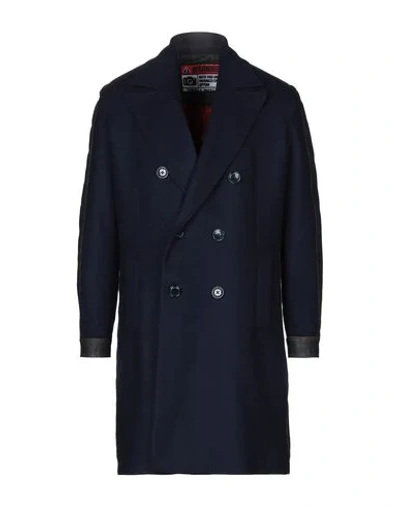 Frankie Morello Coats In Blue