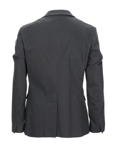 Shop Dondup Suit Jackets In Lead