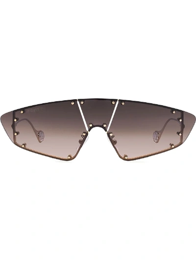 Shop Fenty Techno Mask Sunglasses In Black