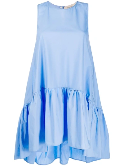 Shop Blanca Vita Smock Dress In Blue