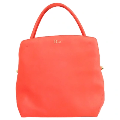 Pre-owned Dior Red Leather Tote Bag