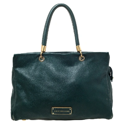Pre-owned Marc By Marc Jacobs Green Leather Tote